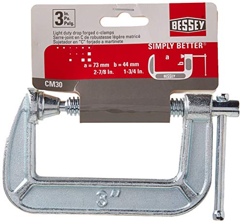 Image of BESSEY CM30 Drop Forged, C-Clamp, 3 In, Black