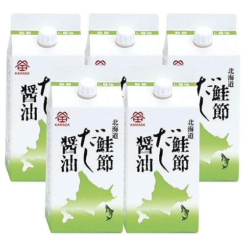鎌田醤油 北海道 鮭節だし醤油 200ml 5本入り