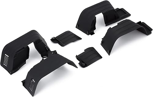 INJORA Guardabarros delantero y trasero para 110 RC Crawler Axial SCX10 II 90046 90047 plástico, negro disponible en Yaxa Costa Rica