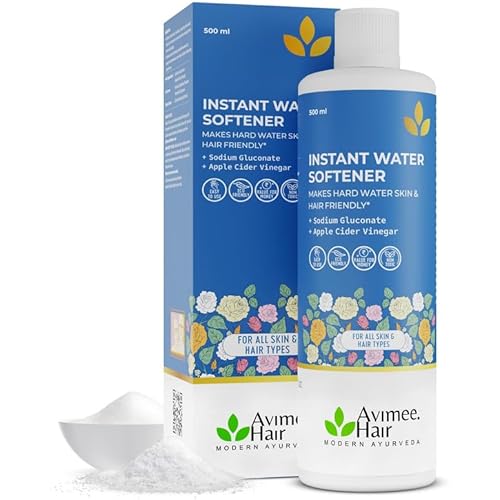 Avimee Herbal Instant Water Softener | Makes Hard Water Skin & Hair Friendly,Contains Sugarcane Juice Extracts & Apple Cider Vinegar| Non Toxic & Safe | 500 ml