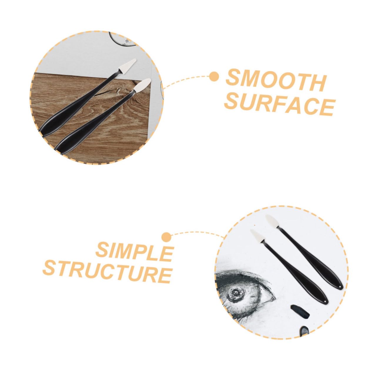 IWOWHERO Sketch Eraser Set 1 Set of Sponge Wiper Plastic Artist Blending Sponge Pen