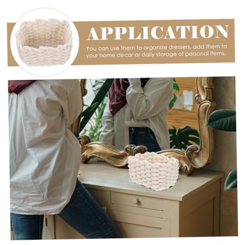 Panier de rangement tressé avec structure souple antichoc lot de 2 - 6