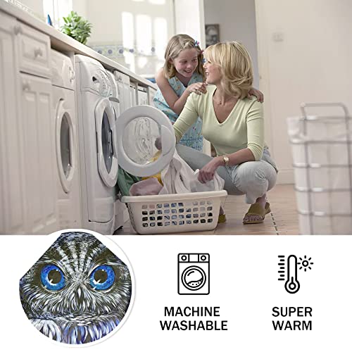 Owl Blanket, Soft Warm Fuzzy Fleece Plush Blanket 60''X50'', Smooth Cozy Flannel Throw Blanket For Bed/Couch/Office/Camping #TOP5