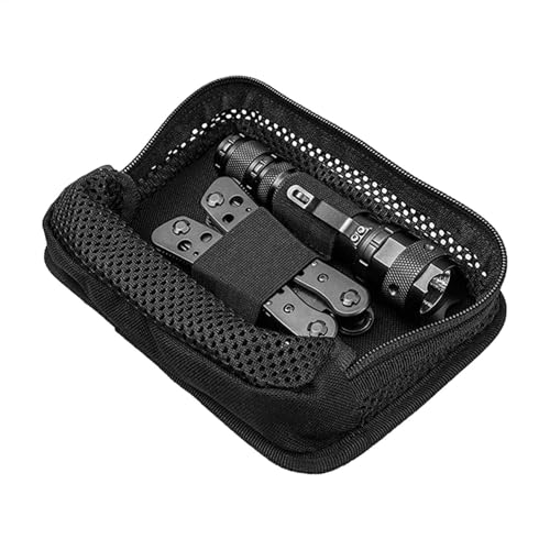 Bolsa interna de malla, bolsillo con cierres modulares, soporte portátil de malla con cremallera y almacenamiento para herramientas, dispositivos, viajes