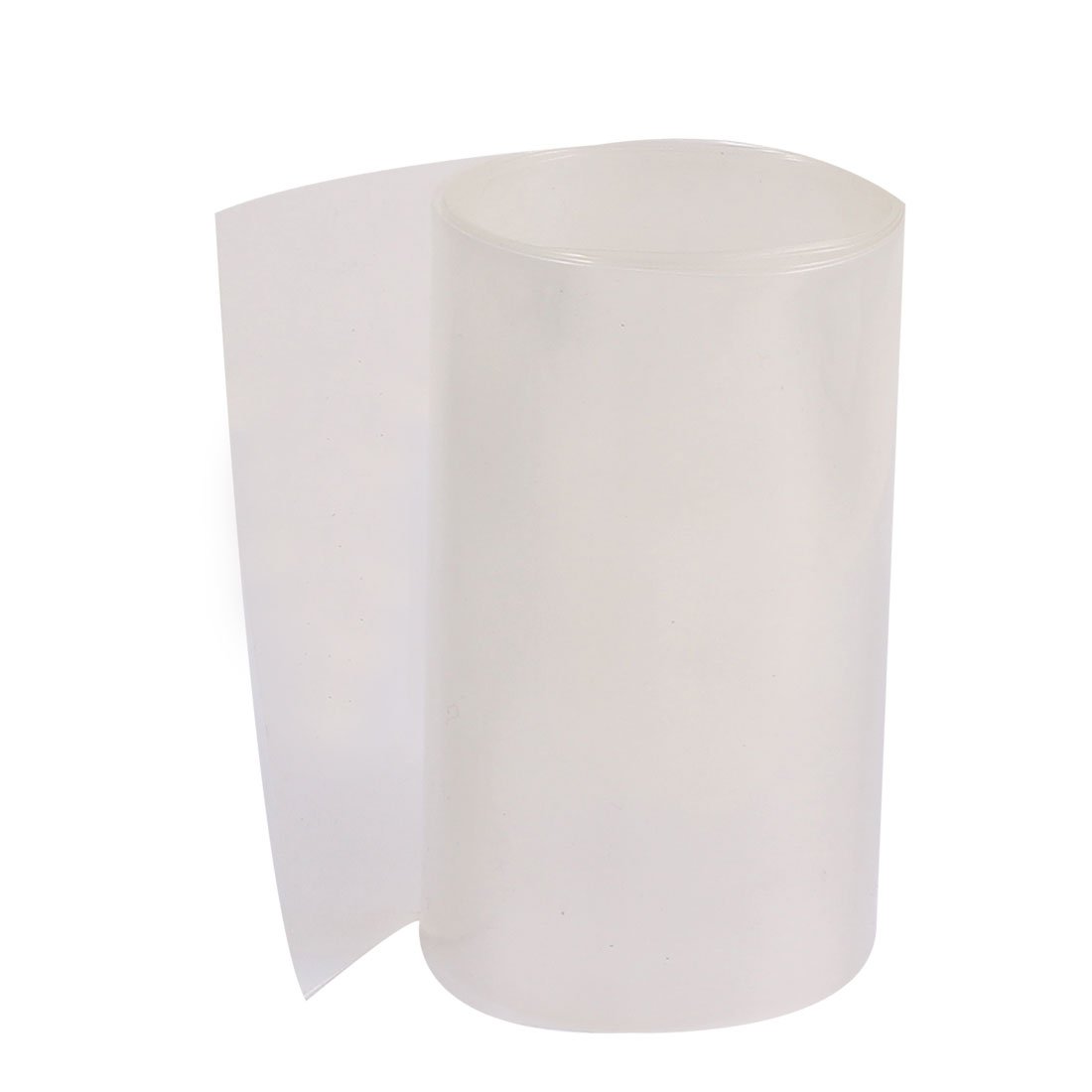 sourcing map 3.3ft 103mm Flat 65mm Dia PVC Heat Shrink Tubing Clear for 18650 Battery