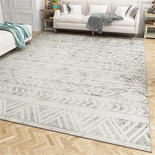 Tapis de salon gris simple 70x140cm lavable pour chambre bébé