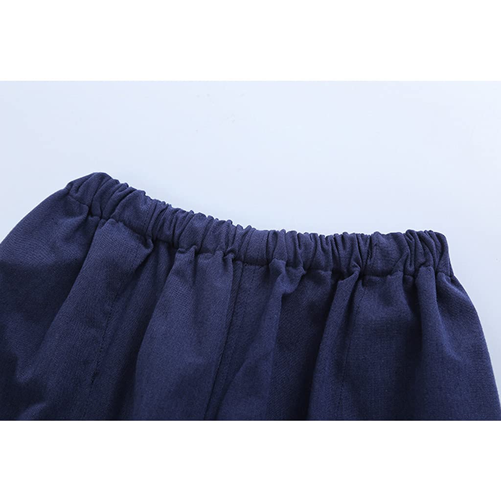 Pure Cotton Tang Anzug bequemer Kampfkunstanzug Männer Chinesische traditionelle Kleidung, atmungsaktive Baumwollwäsche Kung Fu Uniformen Tai Chi Kleidung Langarm He
