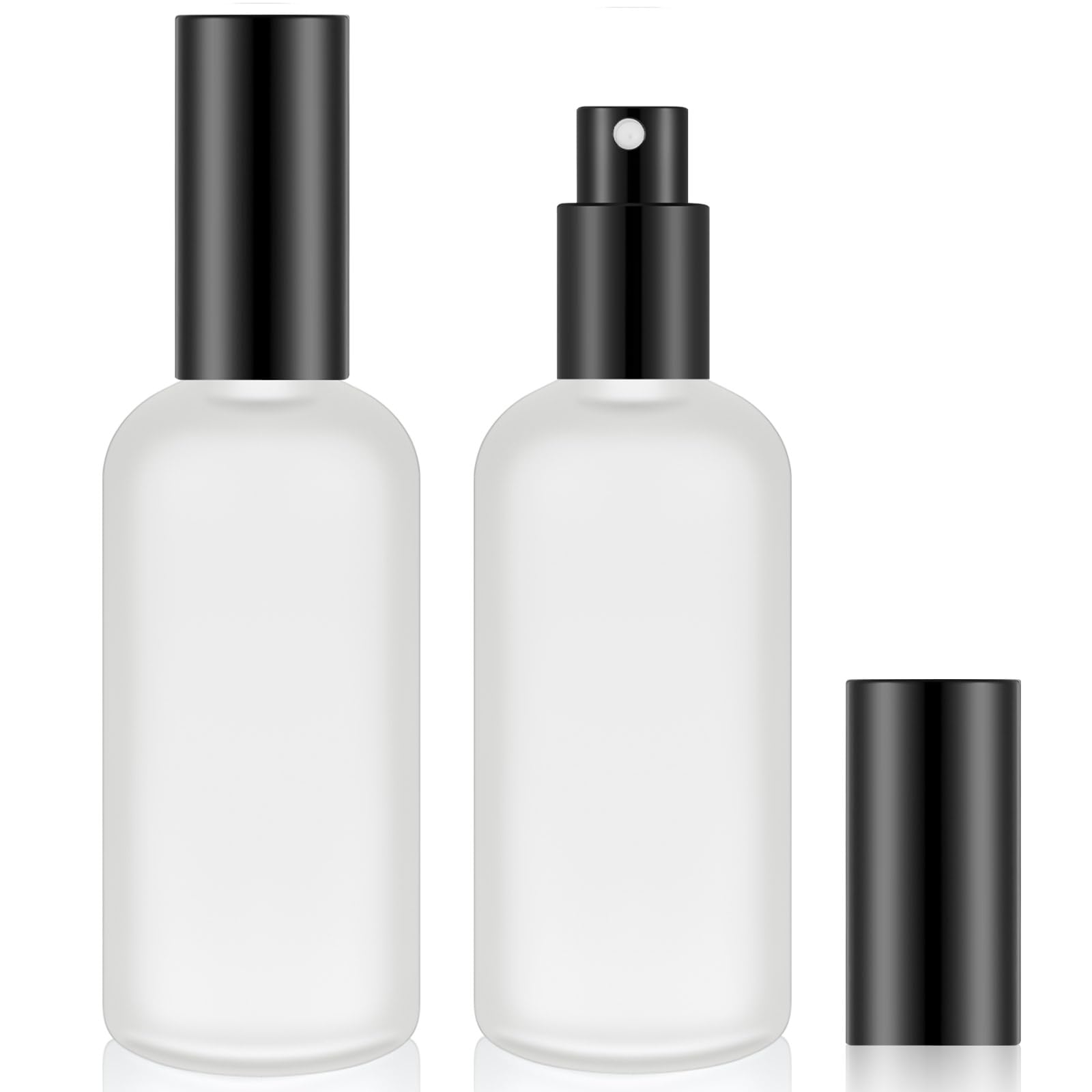 Tessco for you 20 Pcs 3.4 oz/100 ml Glass Spray Bottles Empty Perfume Atomizer Refillable Clear Decorative Empty Bottles with Fine Mist Sprayer Pump