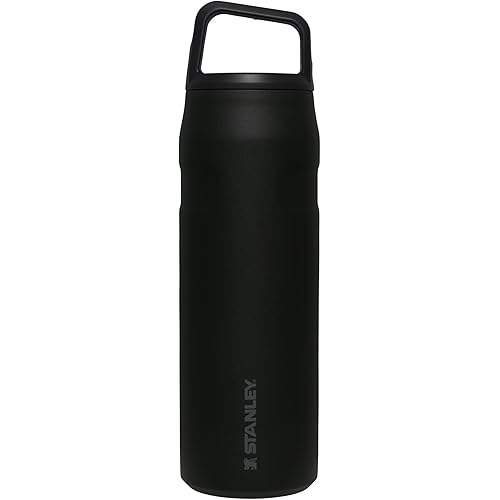 Stanley IceFlow Cap and Carry Water Bottle | Wide Mouth Twist Lid | Lightweight & Leakproof for Travel & Sports | Insulated Stainless Steel | BPA-Free