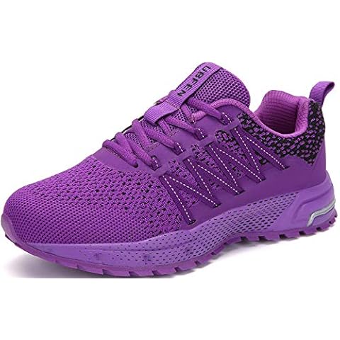 SOLLOMENSI Zapatillas de Running Hombre Morado Cover