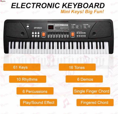 VikriDA Portable Electronic Keyboard - Image 3