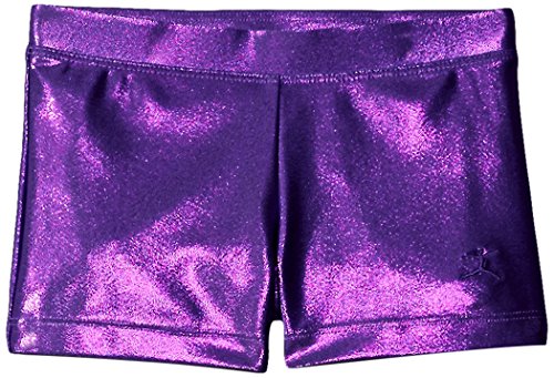 Danskin Big Girls' Gymnastics Basics Short, Purple, Medium