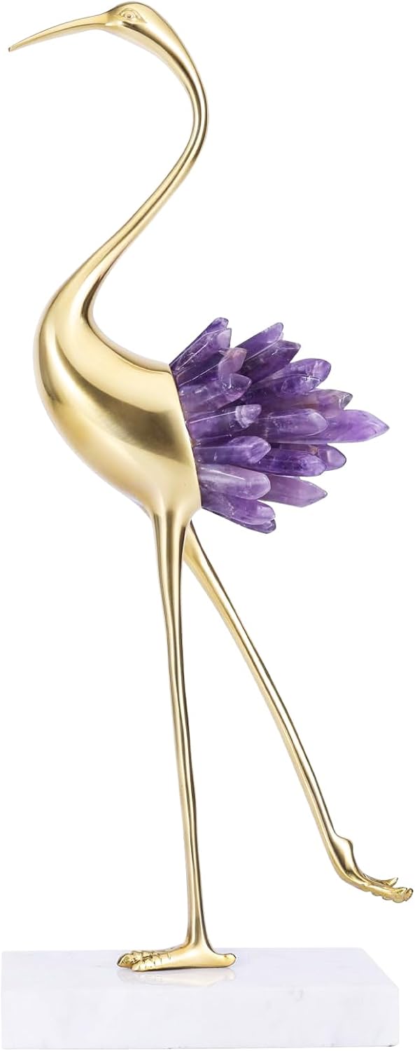 Gold Decor Accents for Bird Figurines Home Decor,Brass