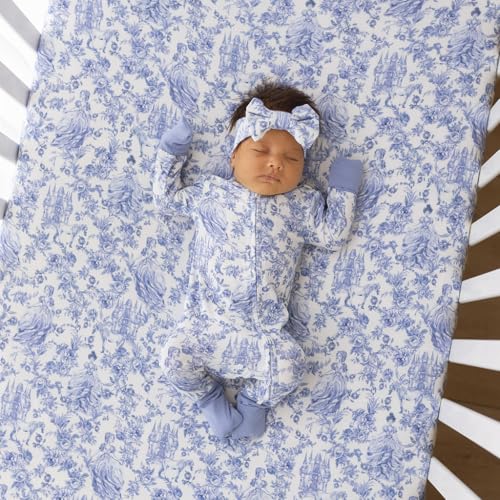 Image of Posh Peanut Fitted Crib Sheet, Soft Viscose from Bamboo Fabric, Standard Crib and Toddler Mattresses 52 inch by 28 inch Briar