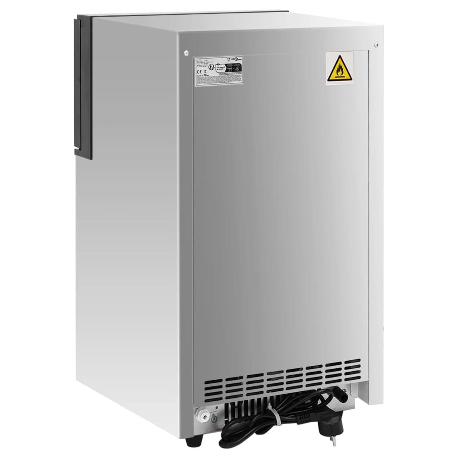 BaraSh Máquina de Hacer Cubitos de Hielo 420 W Plateada 45 kg/24 h máquina portátil para Hacer Cubitos de Hielo para Cocina/Oficina