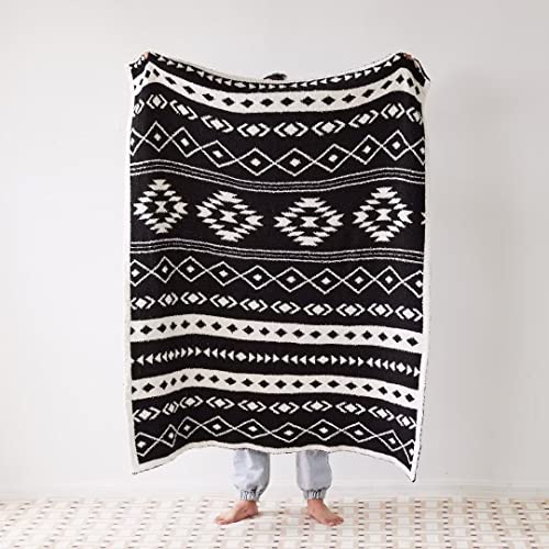 Super Soft Southwest Throw Blankets Aztec Reversible Throws Cover For Couch Chair Sofa Bed Outdoor Beach Travel, 51"X63" #TOP4