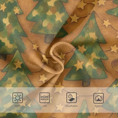 Joisal Christmas Trees Vintage Brown Little Girl Panties Girls Underwear Toddlers Cotton Fancy Undies Kids Briefs 2t3