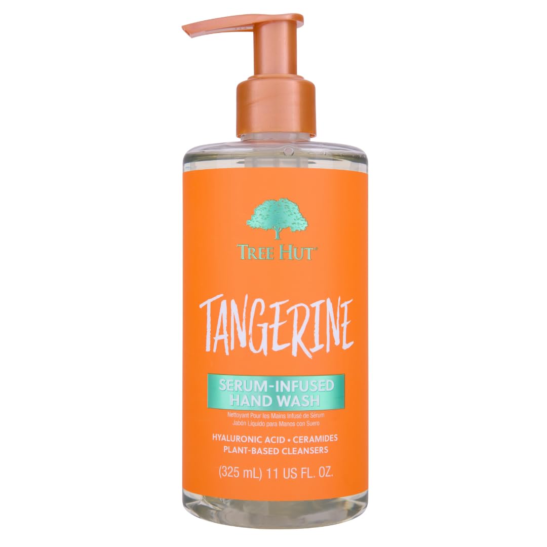 Tree Hut Tangerine Serum Infused Hand Wash | Nourish & Hydrate Hands with Strengthening Skin Care | Long Lasting Scent | Cleanse & Lock in Moisture | 11 fl oz. Tree Hut Tangerine Serum Infused Hand Wash | Nourish & Hydrate Hands with Strengthening Skin Care | Long Lasting Scent | Cleanse & Lock in Moisture | 11 fl oz.