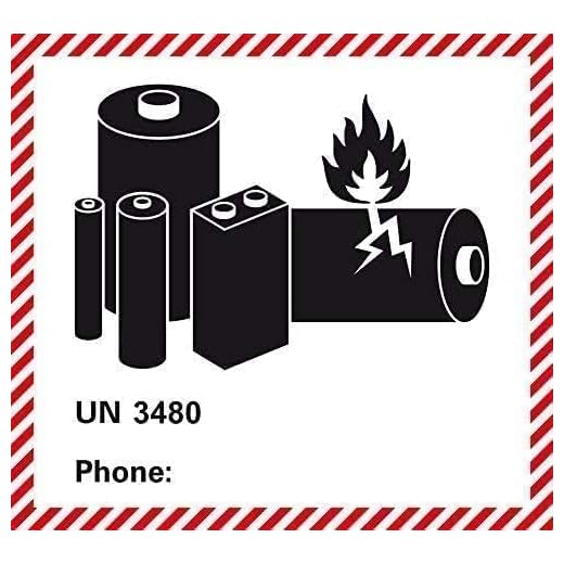 Farligt gods – transportdekal – klass UN 3480 – litiumjonbatterier – utan telefonnummer – för självtryck/fastsättning – antal fritt valbar – 120 x 11 mm (150)