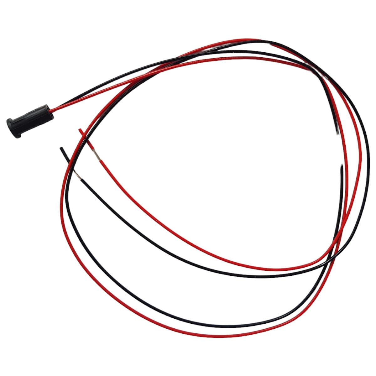 20 Portalampade G4 A Incasso In Plastica Nera Con Cavo 60 Cm - 12V/24V, Max 24W, Per Luci LED E Alogene, Bassa Profondità