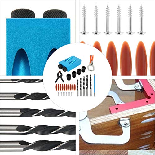 Kit de gabarito de parafuso de bolso de 15 graus VILLCASE com 35 peças, adaptador de unidade localiz