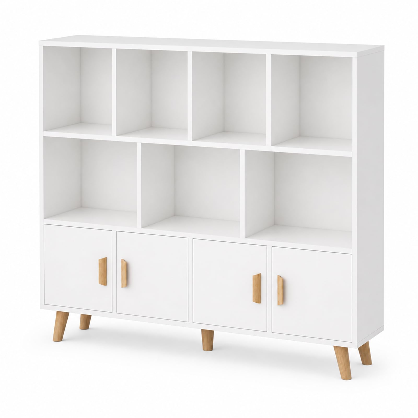 Amazon.com: OSCHF 11-Cube Bookcase with Doors, 3-Tier Storage
