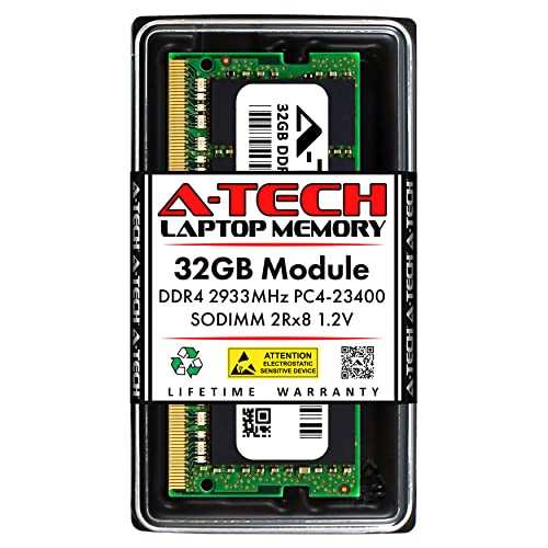 Image of A-Tech 32GB RAM for Acer Nitro 5 Gaming Laptop | DDR4 2933MHz SODIMM PC4-23400 (PC4-2933Y) Memory Upgrade Module