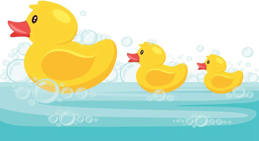 DIY 5D Diamond Painting Kit Duckies Yellow Cute Cartoon Rubber Bath Duck Animal Bathroom 16" X 20" Adult Full Drill Rhinestone Cross Stitch Art Crafts for Home Decoration