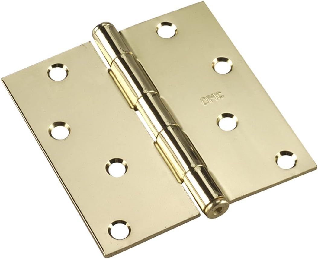 Richelieu Hardware 3" (76 mm) Full Mortise Butt Hinge for Interior Door, 820FBB, 2-Pack, Black