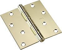 Vista 11 de Richelieu 820FBB Onward (Paquete de 2) Bisagra de embutir completa de 3 pulgadas (76 mm) para puerta interior, esquina cuadrada, acabado negro