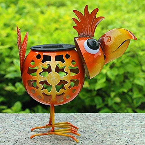 Animal Solar Lights,Metal Birds Garden Ornaments,Solar Yard Ornaments for Flowerbed Decorations and Lawn Yard Garden Décor - Thumbnail 7