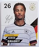 sonderkarte REWE Rewe EM 2020 DFB - Sammelkarten - Normale - Nr. 26 - Serge Gnabry - Plus 1 spezielle toysagent Sonderkarte