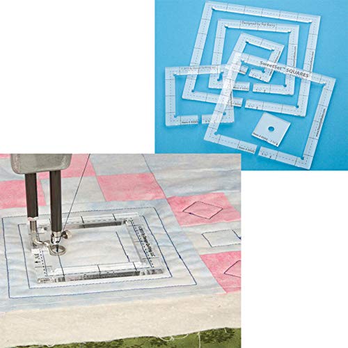 ant grape pour Bord Droit ou piquage dans Le fossé Pied # SSSQ-3mm # SSSQ-5.8mm Acrylique Patchwork Quilting modèle règle carré Longarm (SSSQ-3mm) (SSSQ-5.8mm) Cover