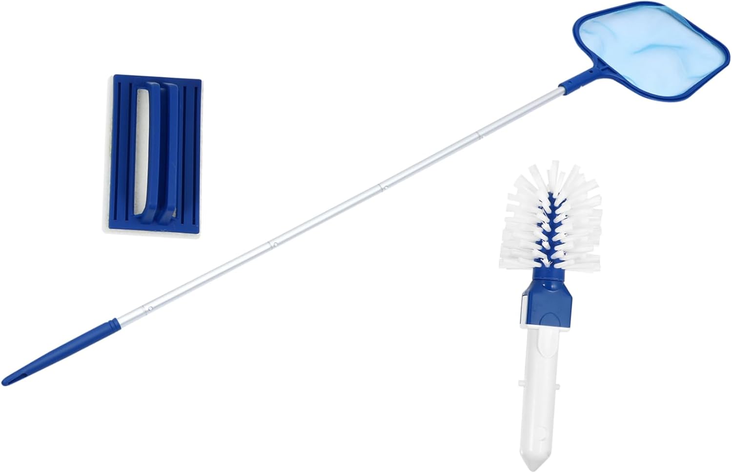 Milisten Pool Cleaning Brush Kit Swimming Pool Skimmer Blower Fine Mesh Skimmer Cleaning Tool