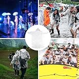 ODSPTER Regenponcho - Regencape Einmal für Damen und Herren 6 Stück Regen Ponchos - Einweg Regenponcho mit Kapuze Für Festival Wandern, Camping, Konzerte Festival