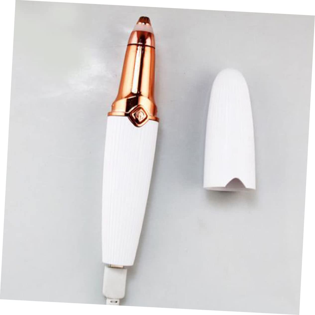4 Pezzi Rasoio Elettrico Femminile USB Epilatore Multifunzionale con Doppia Rimozione Liscia per Ascelle Gambe e Strumento per Rifinire Sopracciglia Bianco