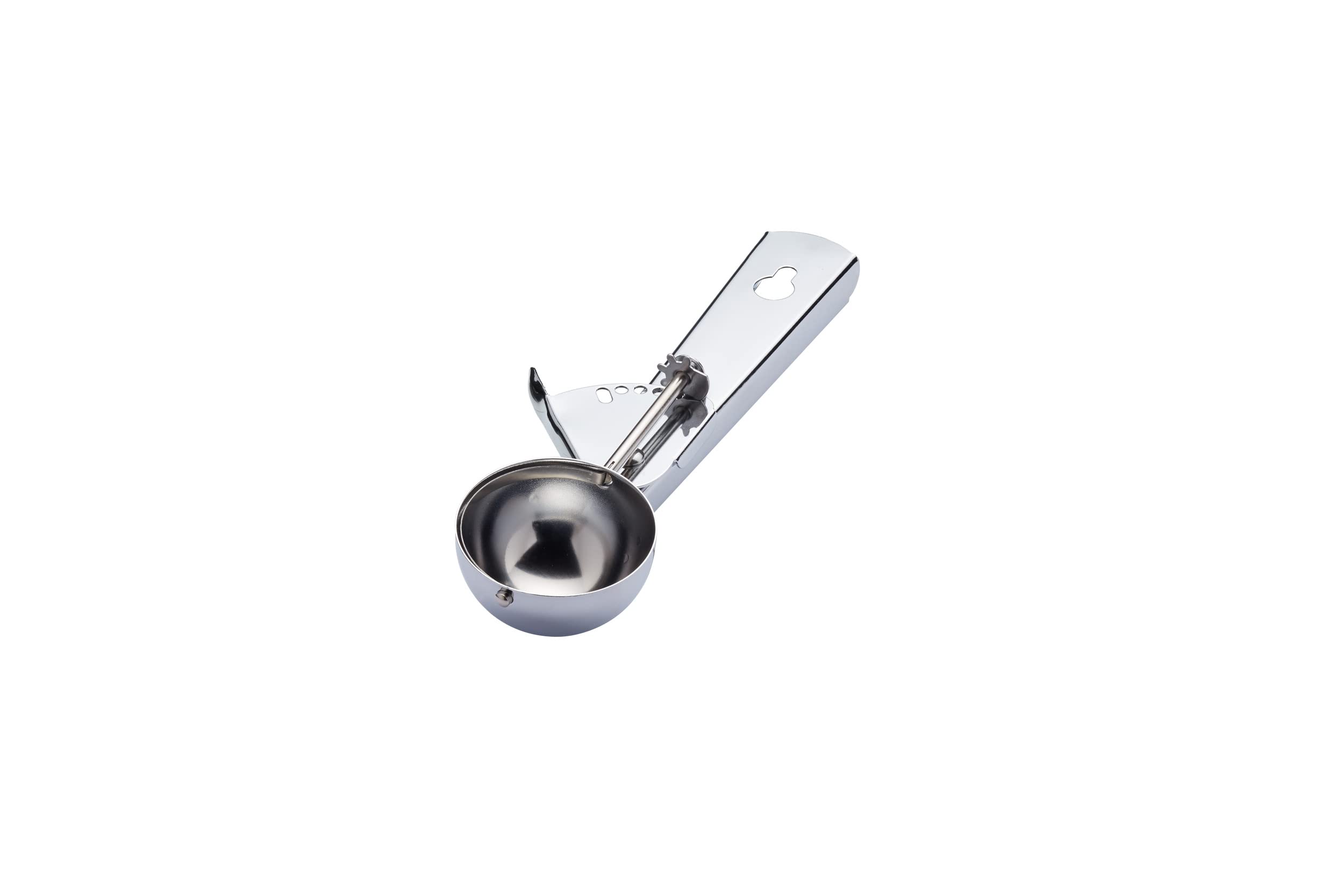 KitchenCraft Traditional Metal Ice Cream Scoop, 21 cm (8.5"), Silver