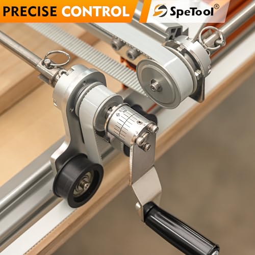 SpeTool Easy Manual Driver for Xpert Slab Flattening Mill, Easy-to-install Woodworking Accessory of Router Sled for Flattening Slabs (Router Sled NOT Included)