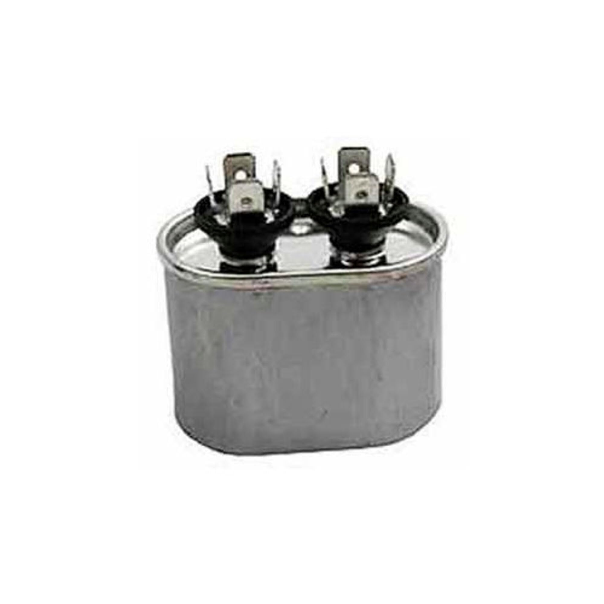 Oval Run Capacitor by Rotom – 1.25"L x 1.25"W x 3"H, Metal, Multicolor, Model 12.5DV