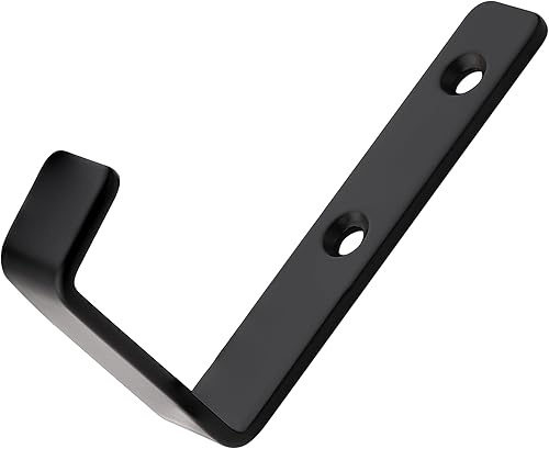 Miniatura 8 de BOSIRAI Ganchos de pared resistentes extra gruesos de metal puro, tornillo de doble agujero, instalación más firme, gancho para abrigos, llaves,