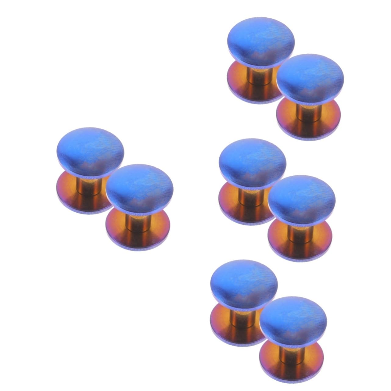 HAPINARY 4sets Screws Replacement Book Binding Kit Assorted Screws for Scrapbook Binder Belt Buckle 2pcs*4