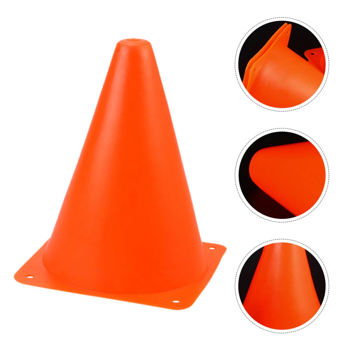 Toyvian 16 Piezas Conos de Plástico Apilables para Entrenamiento Deportivo de Fútbol y Patinaje sobre Ruedas, Accesorios Resistentes y Duraderos para Práctica y Ejercicios