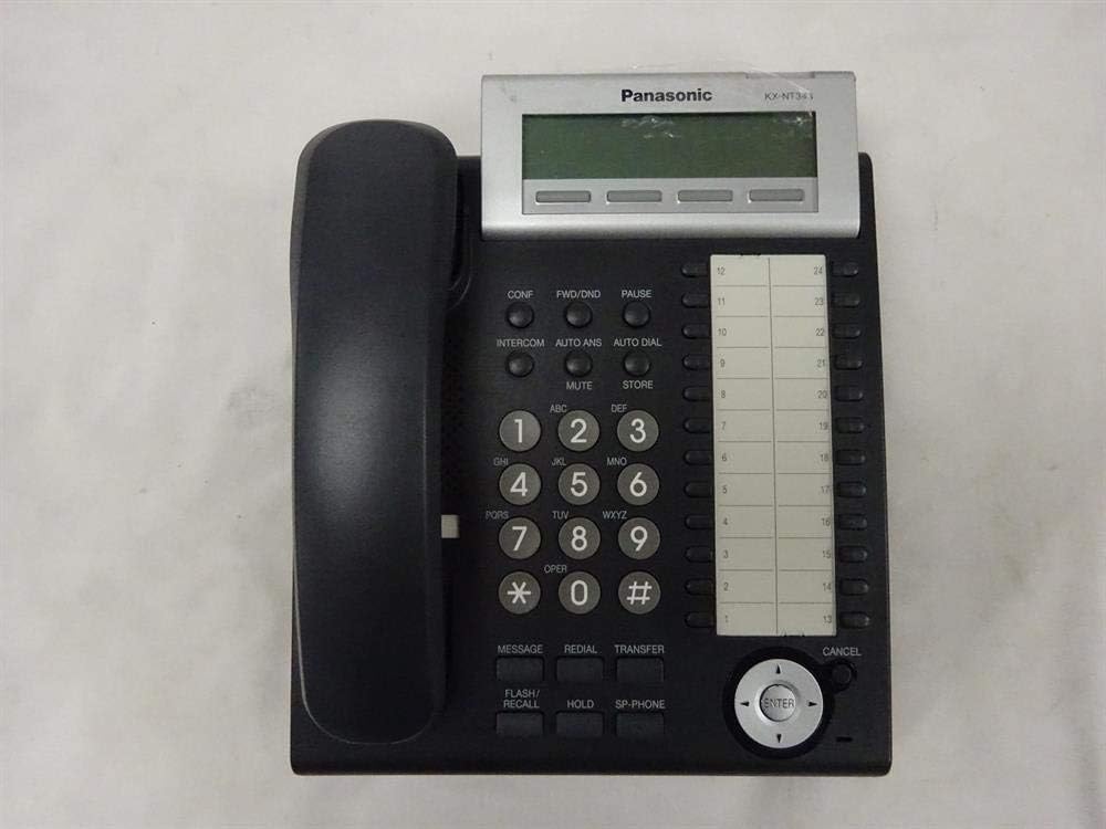 Panasonic KX-NT343-B Black 24 Button VoIP Telephone w/Display