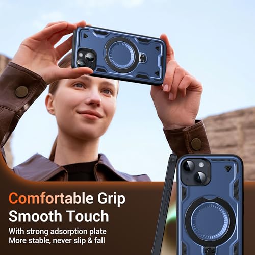 Coque iPhone 13 antichoc bleu magnétique robuste et durable - 7