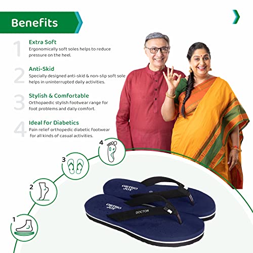 Image of ORTHO JOY Doctor Orthopedic Slippers For Ladies Daily Use /mcr chappals for women