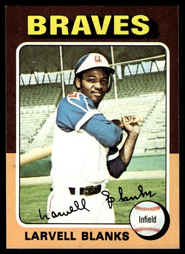 1975 Topps #394 Larvell Blanks Atlanta Braves (Baseball Card) EX Braves