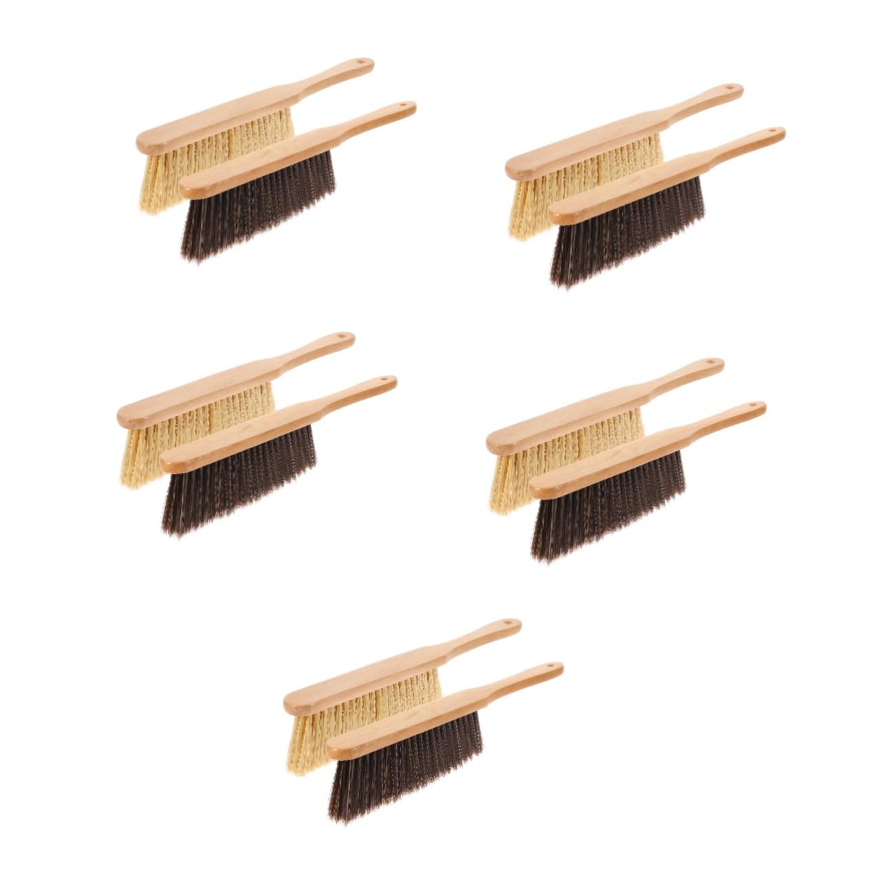 Cabilock 5 Sätze Holzreinigungsbürste Multifunktionale Bettreinigungsbürste Für Staubentfernung An Türen Und Fenstern Für Haushaltsreinigung 2 Stück * 5