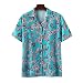 sutelang lurryly Chemises Hawaïennes pour Homme Cool d'été Manches Courtes Chemise De Plage Bouton Revers DéContracté Confort Mode Haut Chemise Coupe Ajustée Top