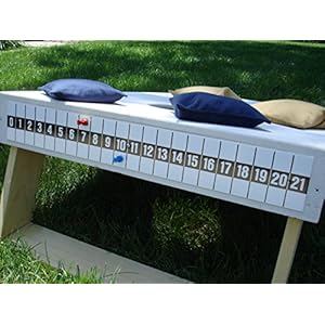 Corn Hole Game Bag Toss Decal Overlay Magnetic Scoreboard Black on White