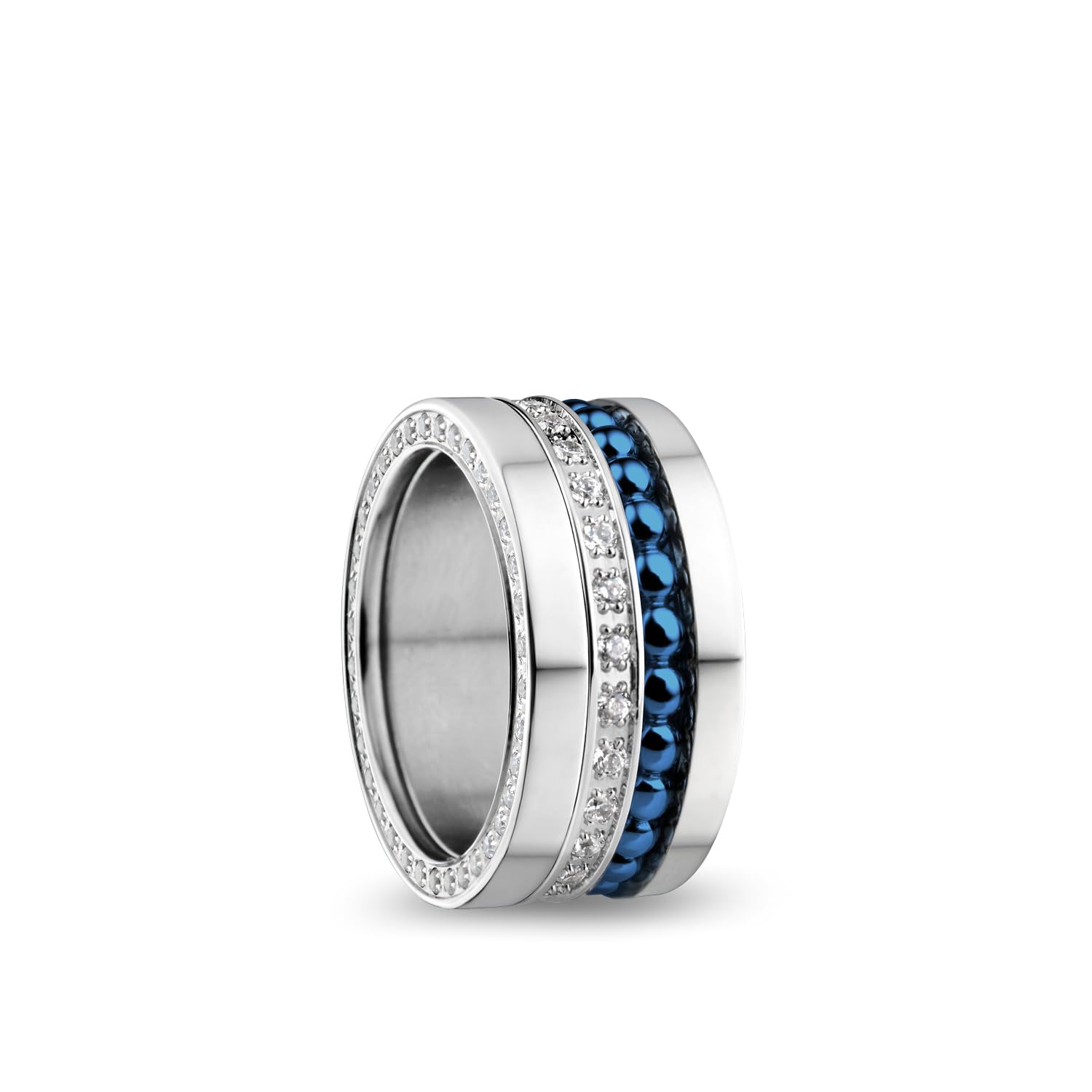 BERING Damen Ring in glänzendem silber - Arctic Symphony Collection aus Edelstahl - Berkel